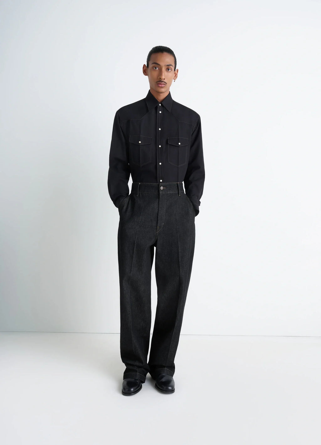 MAXI BARREL WORKWEAR PANTS IN HEAVY SLATE DENIM