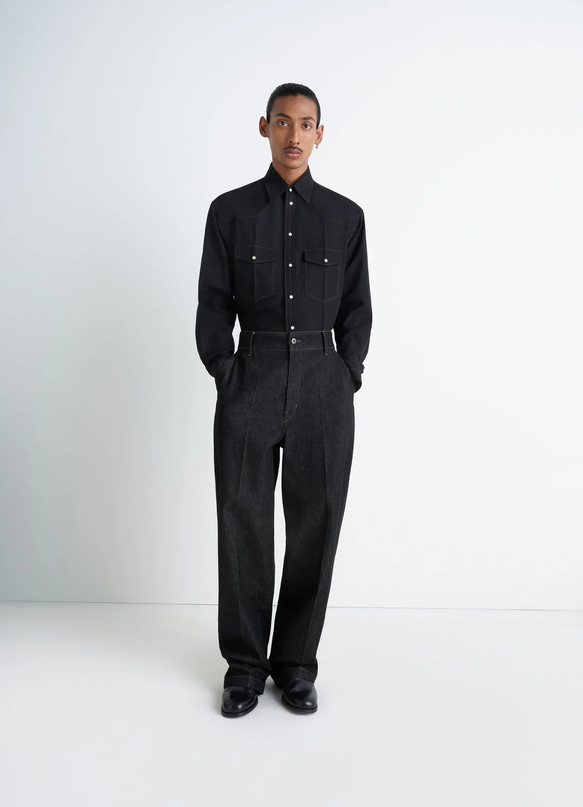 MAXI BARREL WORKWEAR PANTS IN HEAVY SLATE DENIM