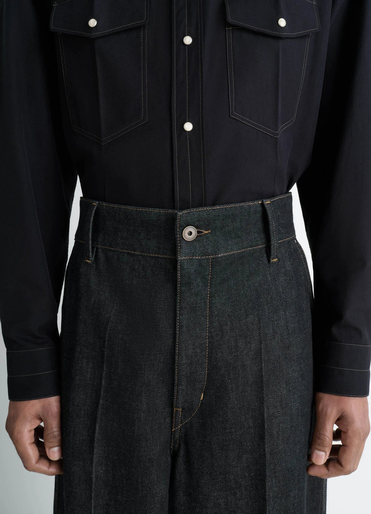 MAXI BARREL WORKWEAR PANTS IN HEAVY SLATE DENIM