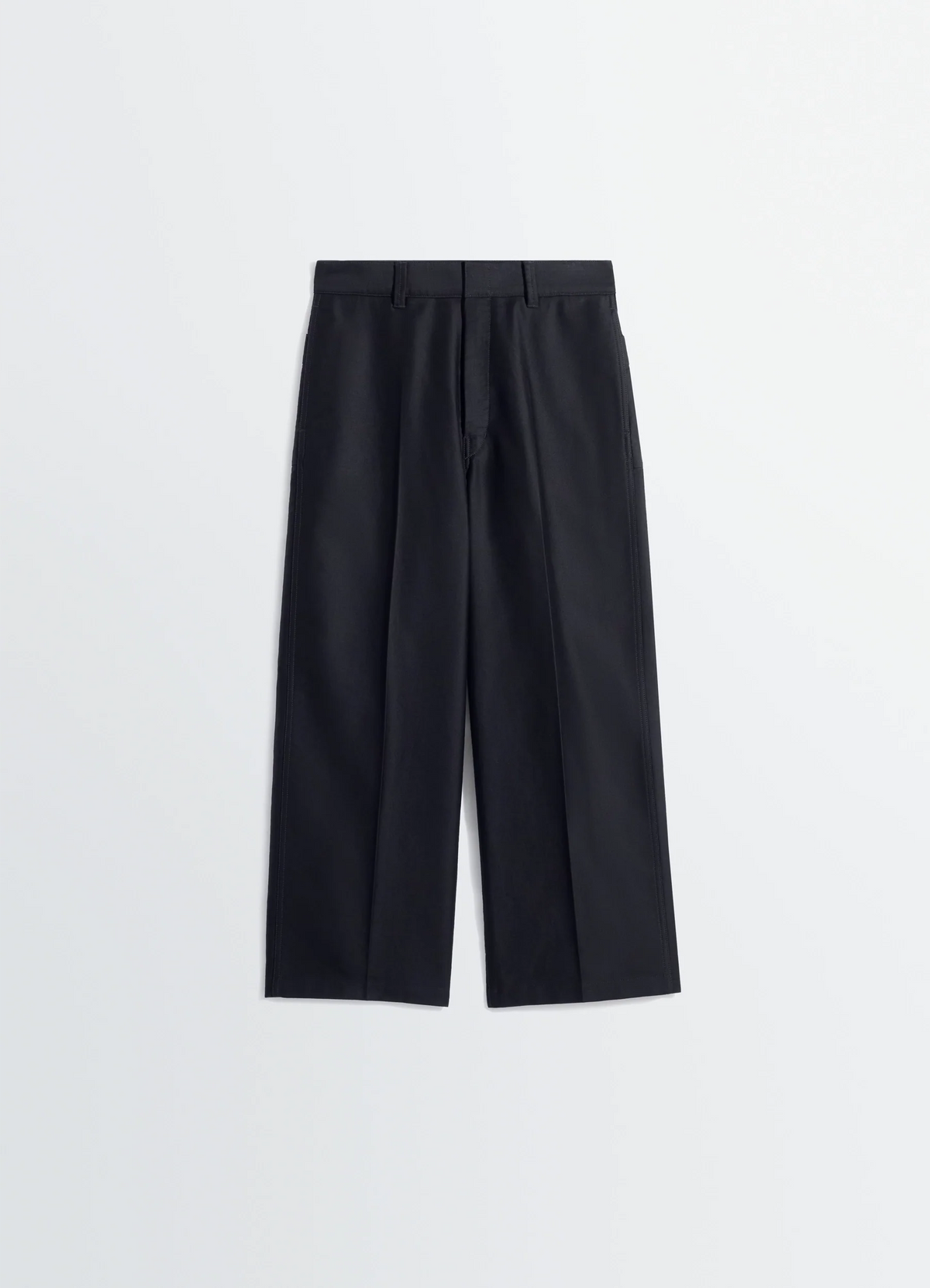 PANTALON DE TRAVAIL LARGE EN SATIN DE COTON