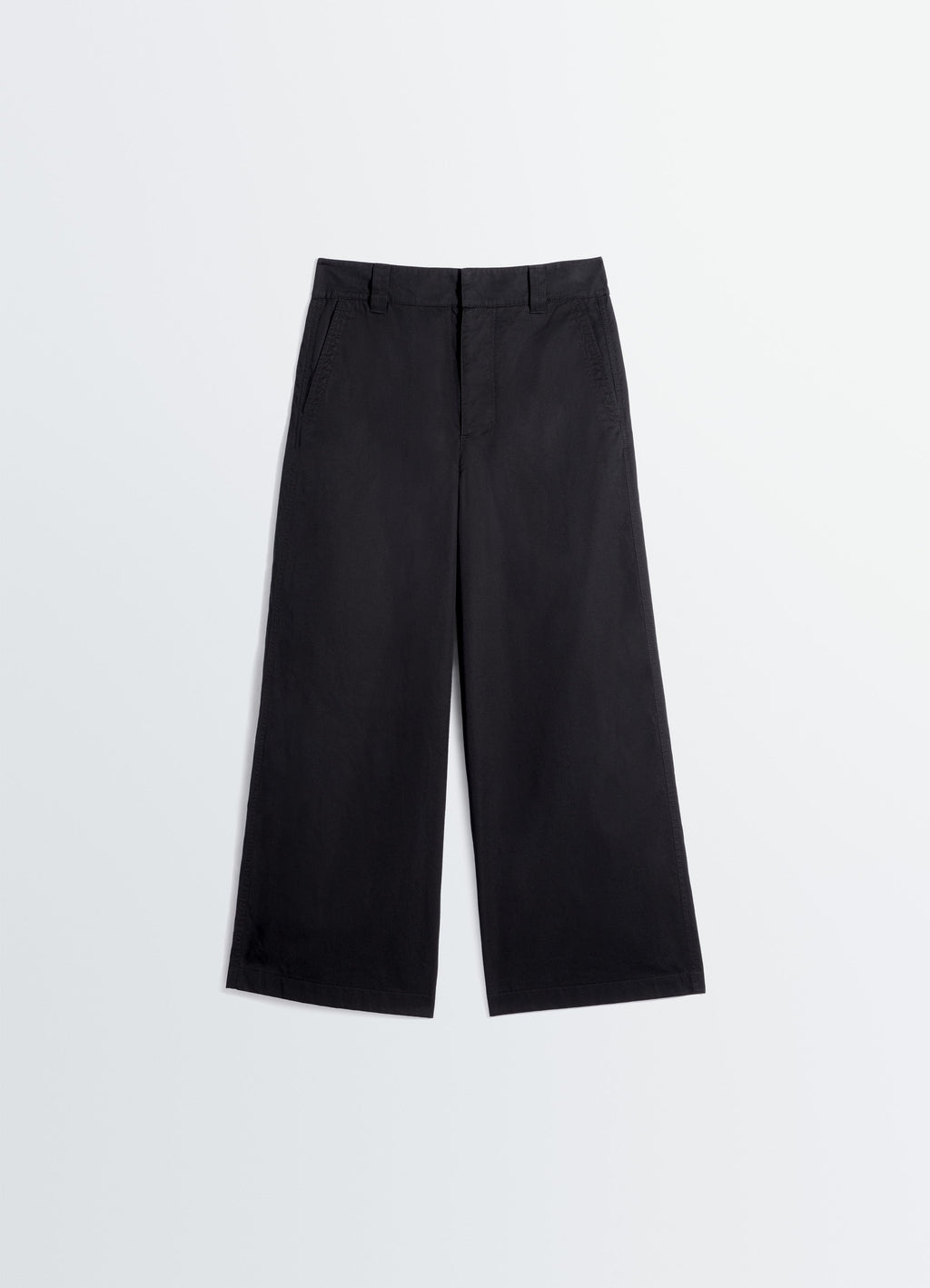 PANTALON COUPE DROITE EN SERGÉ DE COTON LÉGER