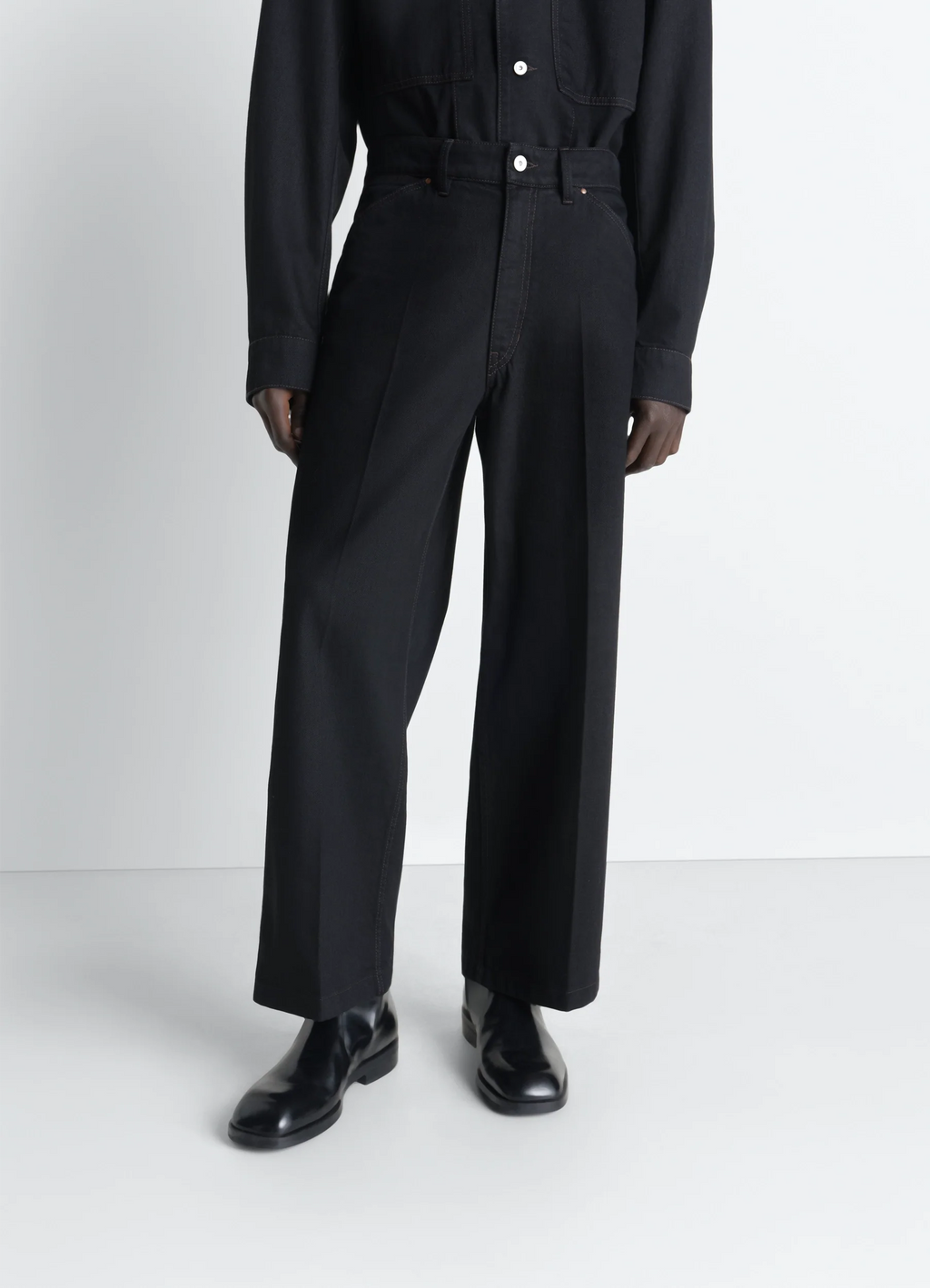 PANTALON LARGE EN DENIM