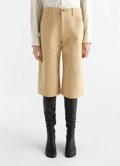 5 POCKET BERMUDAS IN GARMENT DYED HEAVY BROKEN TWILL