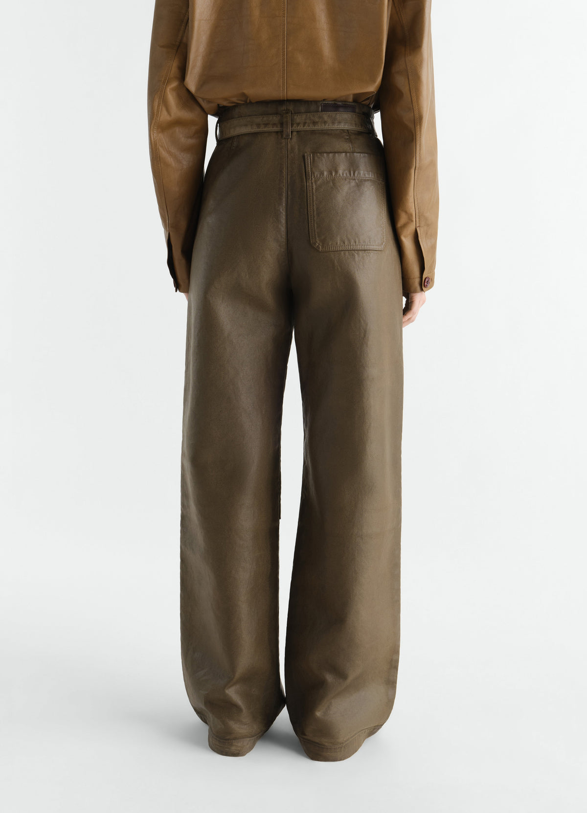 PANTALON DE TRAVAIL EN SERGÉ BRISÉ ENDUIT