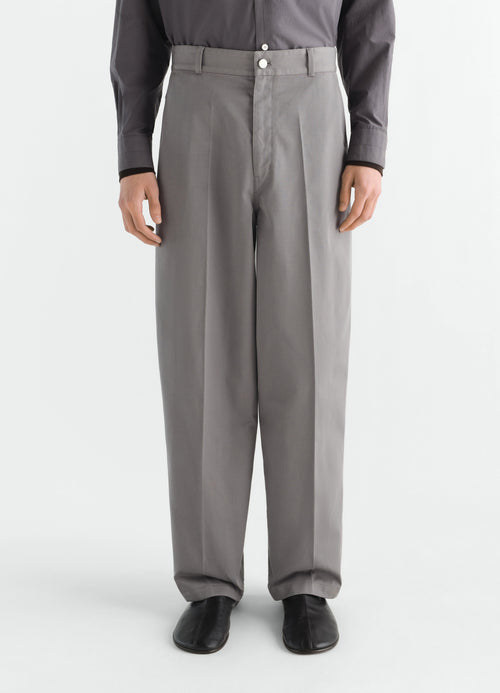 BARREL PANTS IN COTTON TWILL BLEND