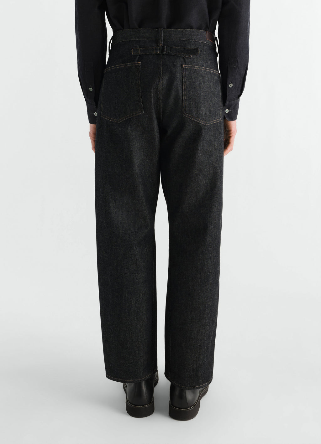 STRAIGHT LEG 5 POCKETS IN HEAVY SLATE DENIM