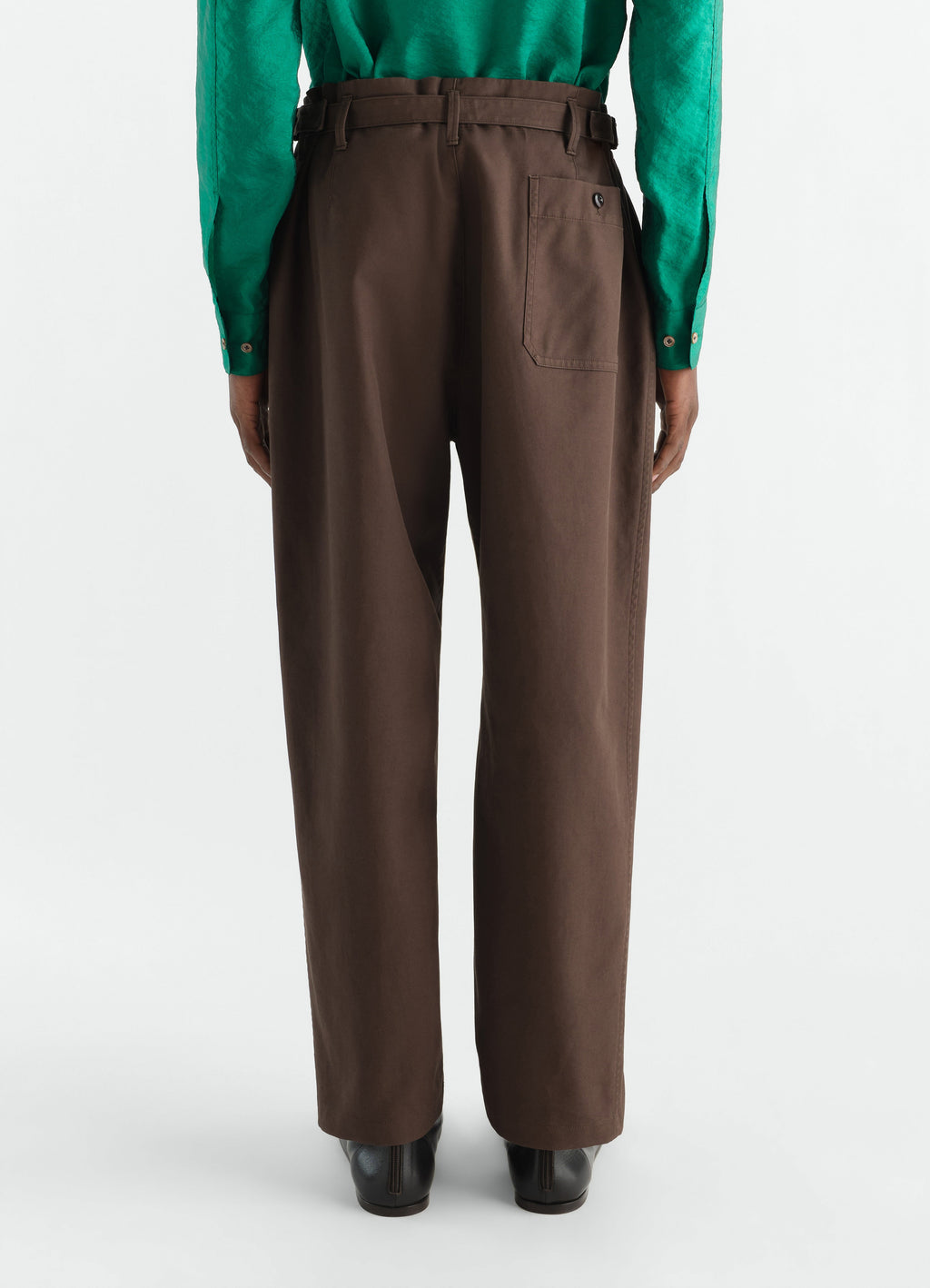 TAPERED PANTS IN HEAVY COTTON TWILL