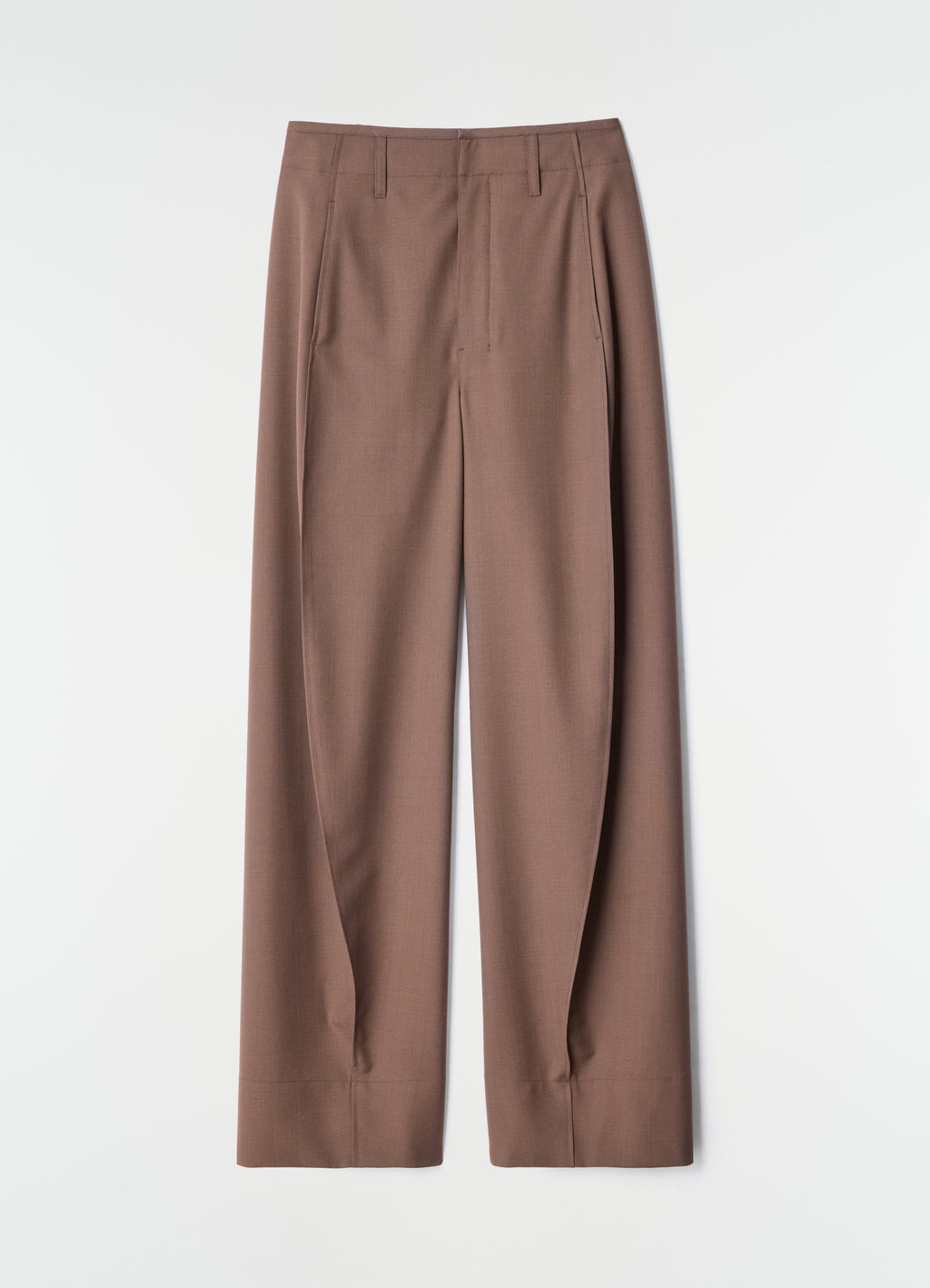 PANTALON AMPLE EN MÉLANGE DE LAINE TROPICALE