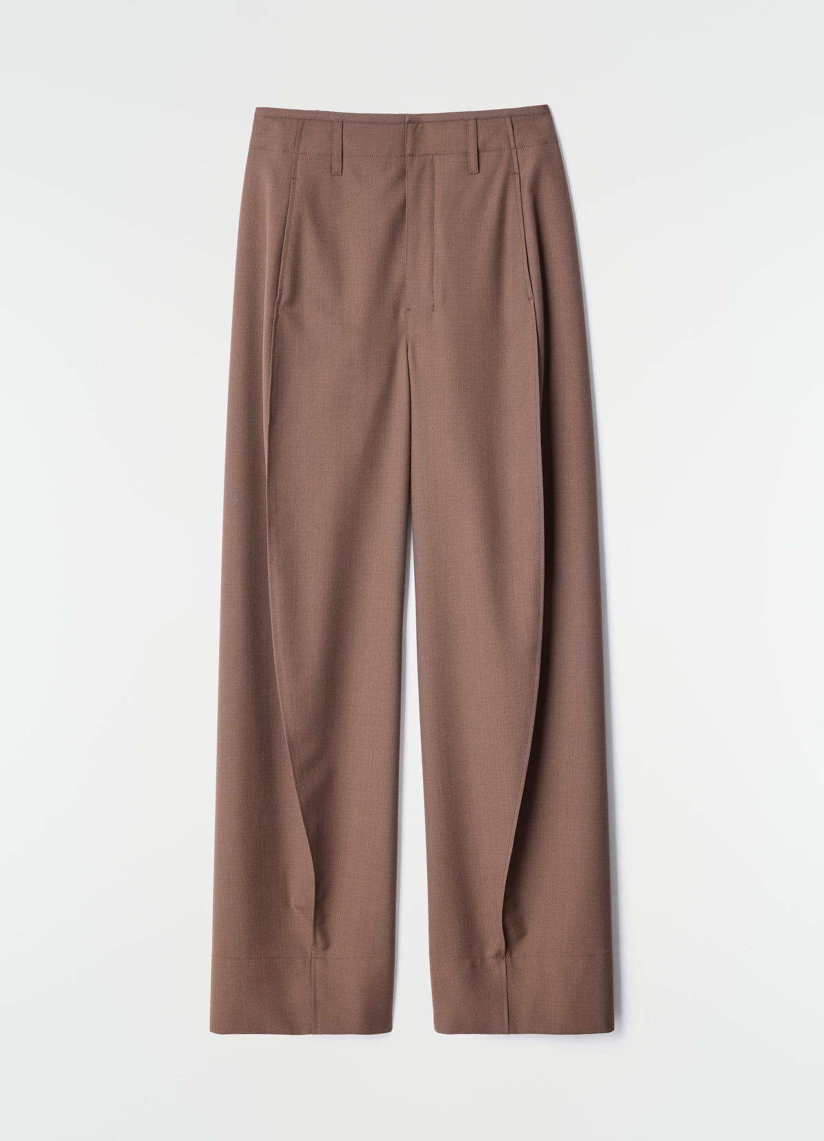 PANTALON AMPLE EN MÉLANGE DE LAINE TROPICALE