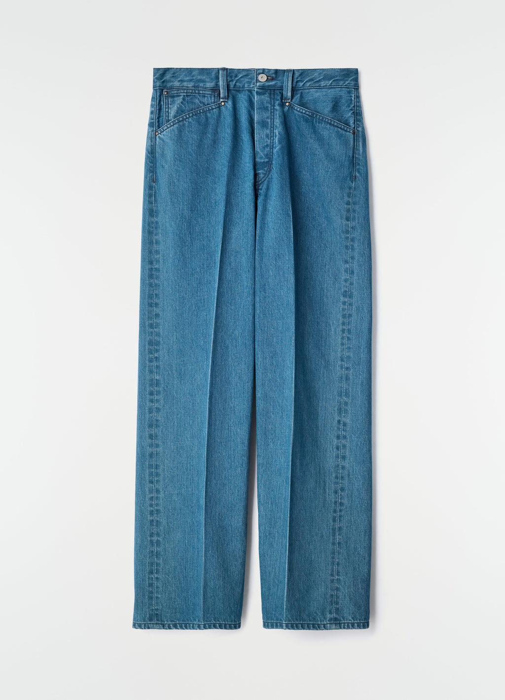 JEAN DROIT 5 POCHES EN DENIM SELVEDGE INDIGO