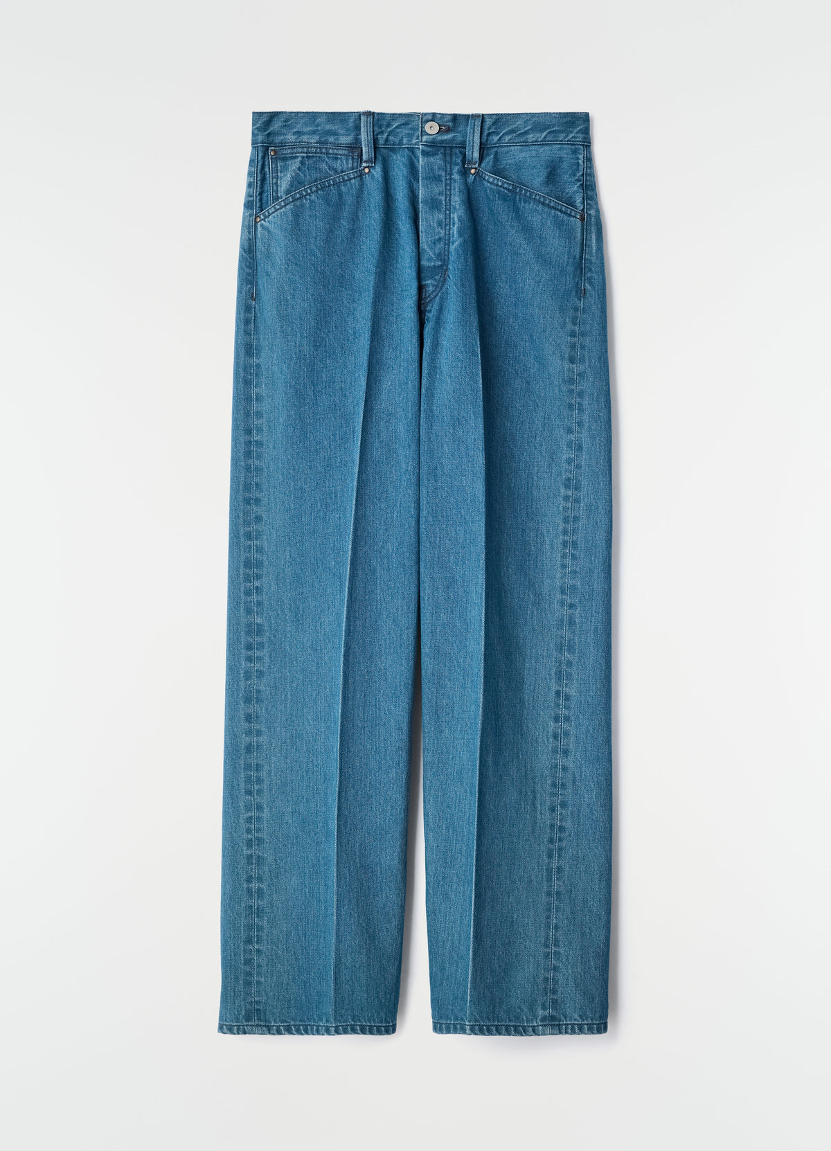 JEAN DROIT 5 POCHES EN DENIM SELVEDGE INDIGO