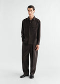 PANTALON DÉCONTRACTÉ À CEINTURE EN SOIE SÈCHE