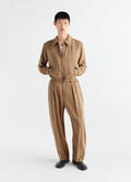 PANTALON DÉCONTRACTÉ CEINTURÉ EN SOIE SÈCHE
