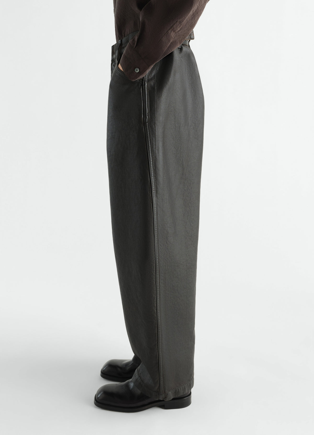 PANTALON DE TRAVAIL MAXI EN DENIM ENDUIT