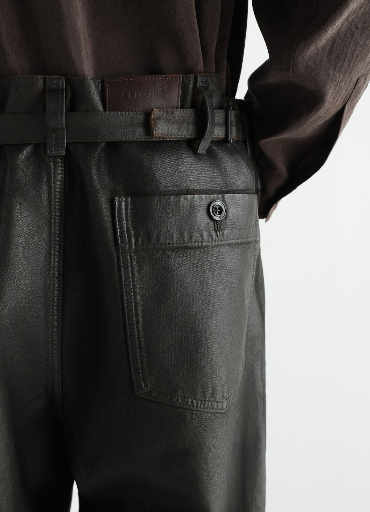 PANTALON DE TRAVAIL MAXI EN DENIM ENDUIT