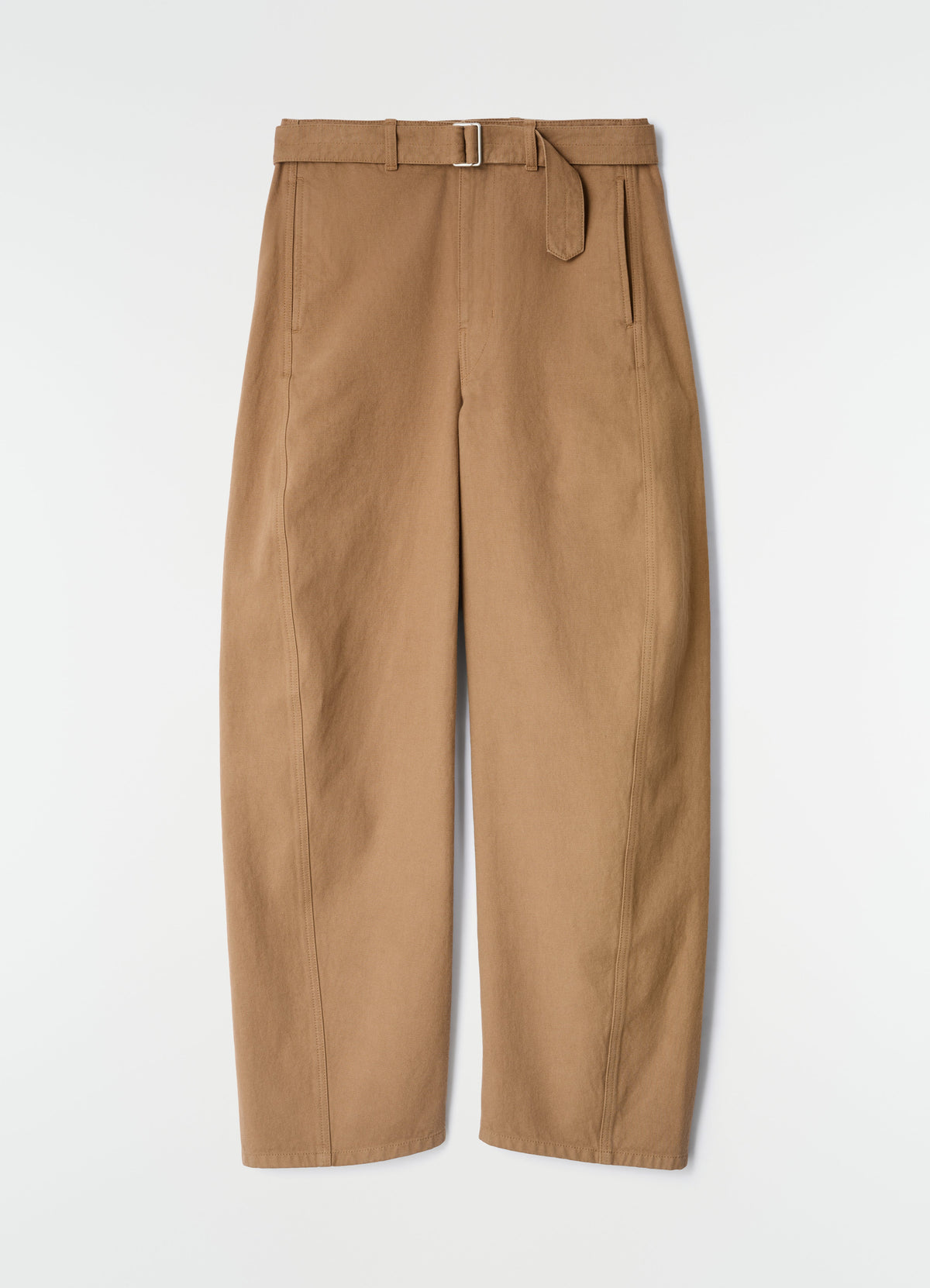 PANTALON À CEINTURE TWISTED EN SERGÉ LOURD CASSÉ TEINT EN PIÈCE