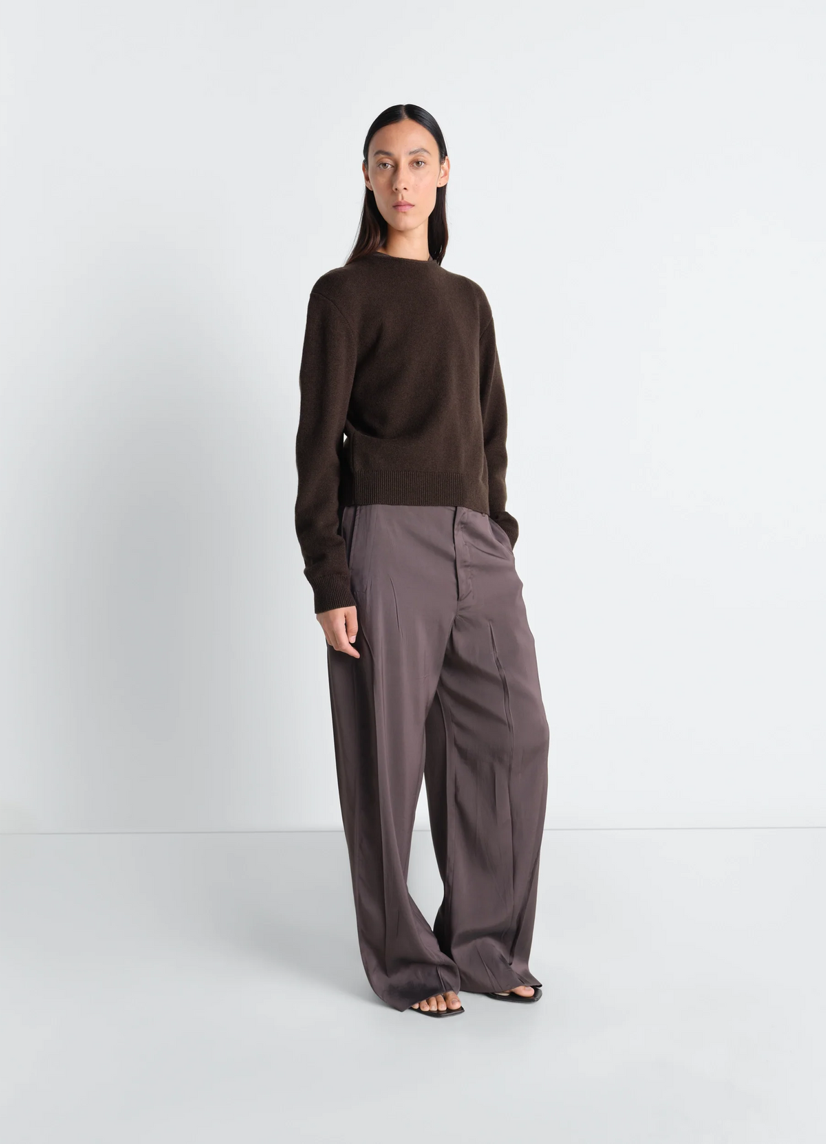 PULL BOUTONNÉ RÉVERSIBLE EN LAINE ET CACHEMIRE