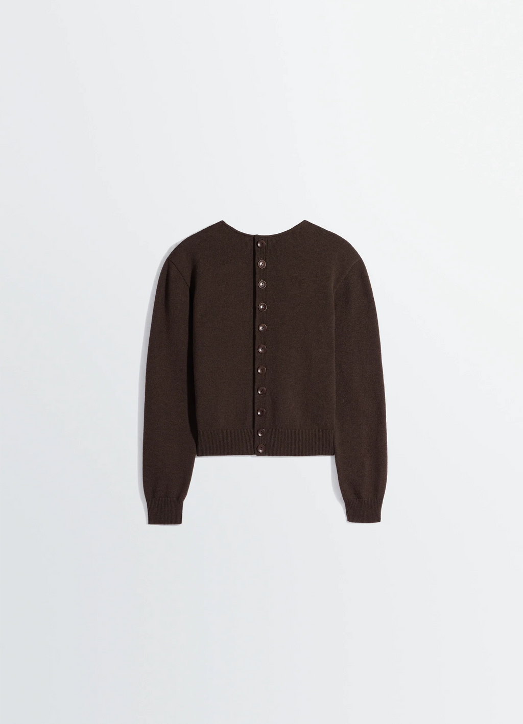 PULL BOUTONNÉ RÉVERSIBLE EN LAINE ET CACHEMIRE