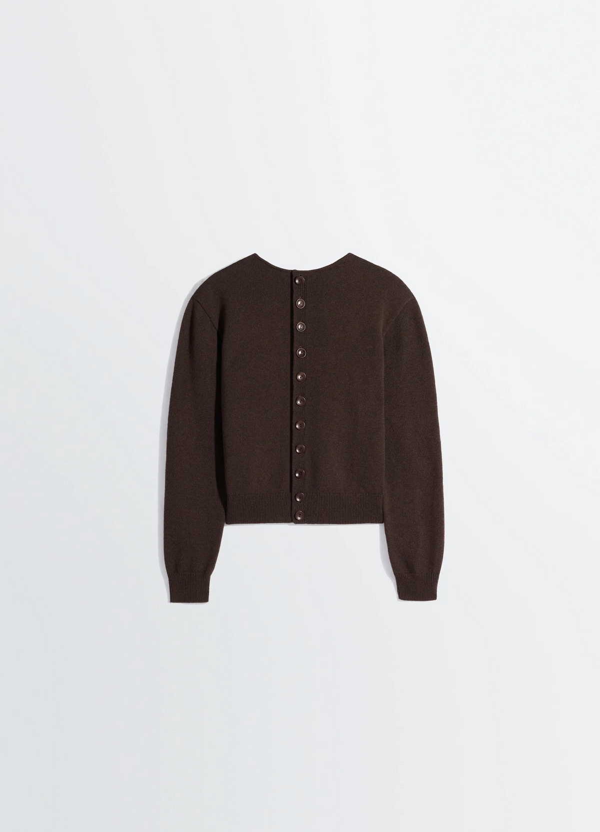 PULL BOUTONNÉ RÉVERSIBLE EN LAINE ET CACHEMIRE