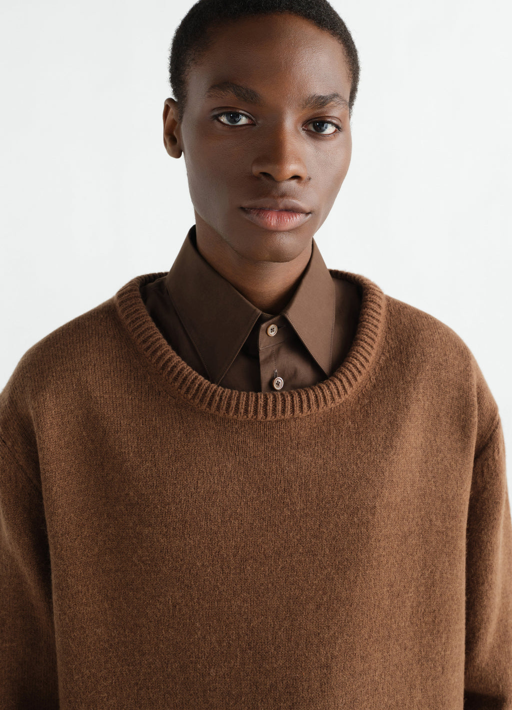 CREW NECK SWEATER IN ALPACA BLEND