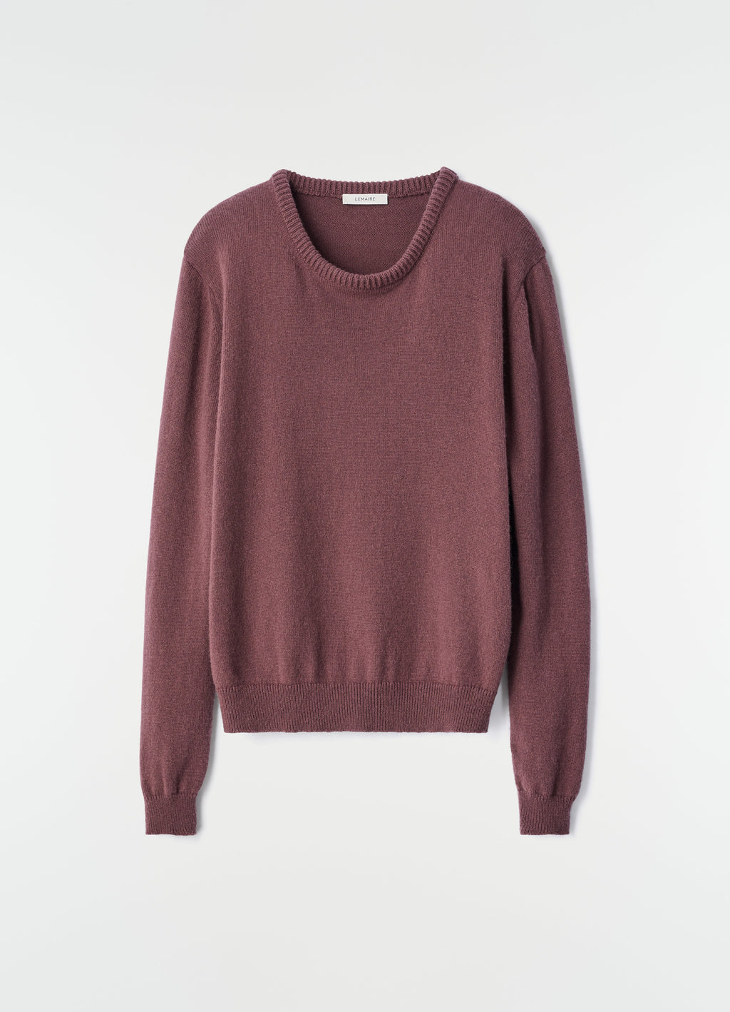 PULL-OVER COL ROND EN MÉLANGE D'ALPAGA