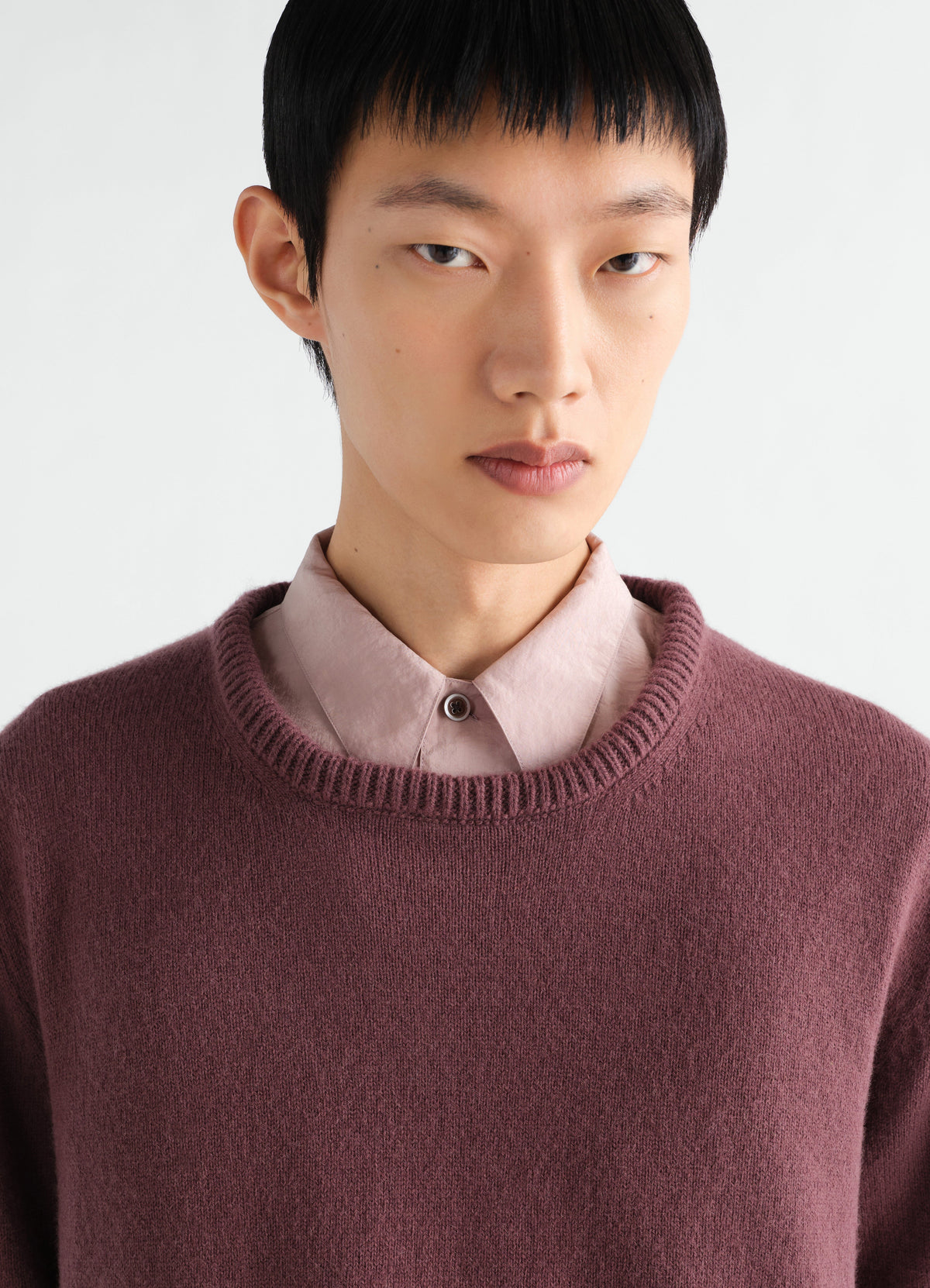 CREW NECK SWEATER IN ALPACA BLEND