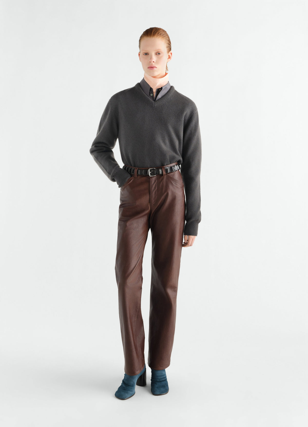 PULL COL EN V EN CACHEMIRE