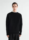 BOAT NECK SWEATER IN DOUBLE FACE VIRGIN WOOL