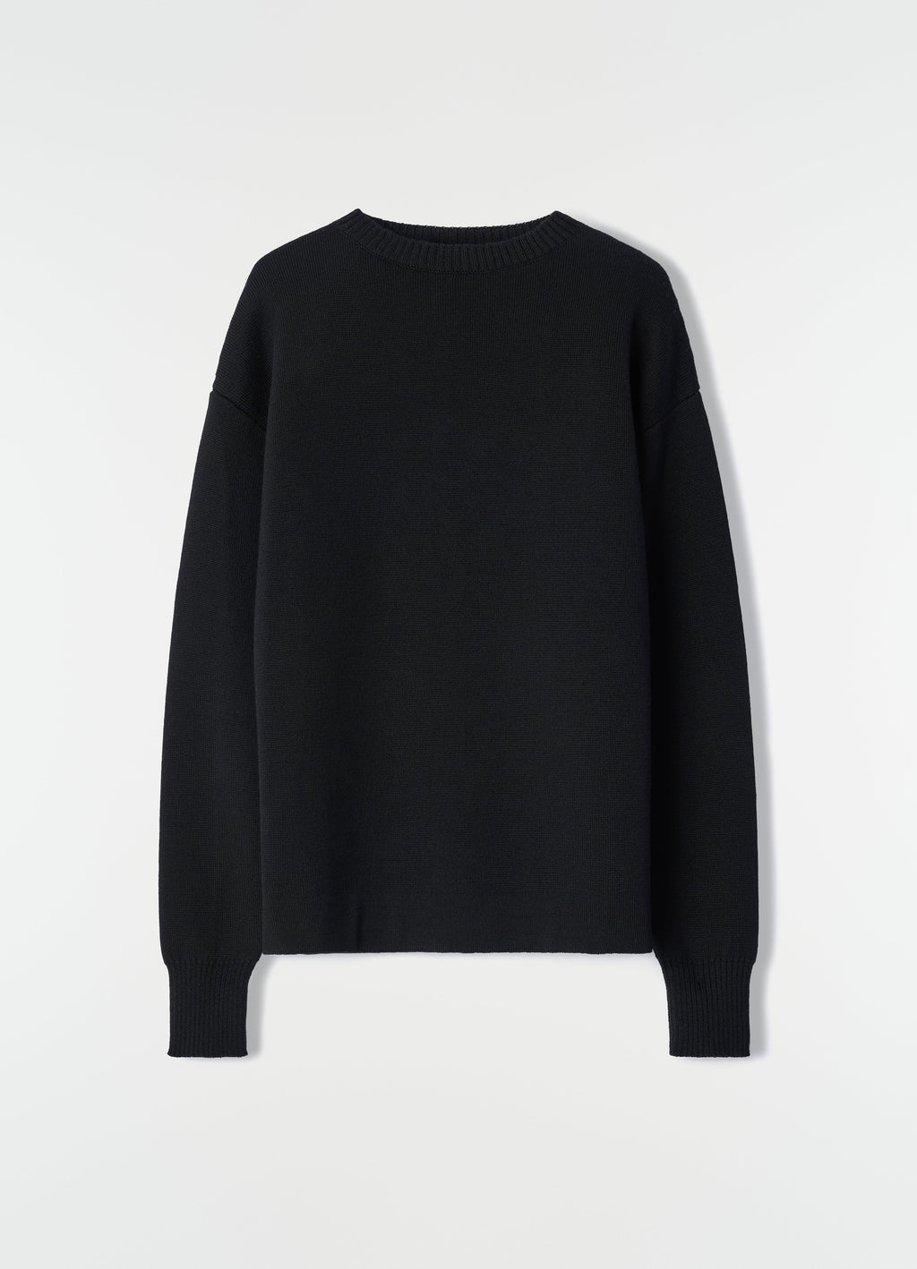 BOAT NECK SWEATER IN DOUBLE FACE VIRGIN WOOL