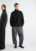 PULL À COL MONTANT EN LAINE DE YAK ET ALPAGA