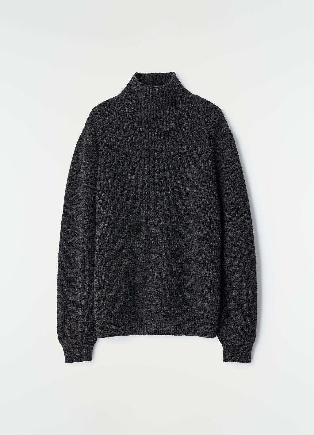 PULL À COL MONTANT EN LAINE DE YAK ET ALPAGA