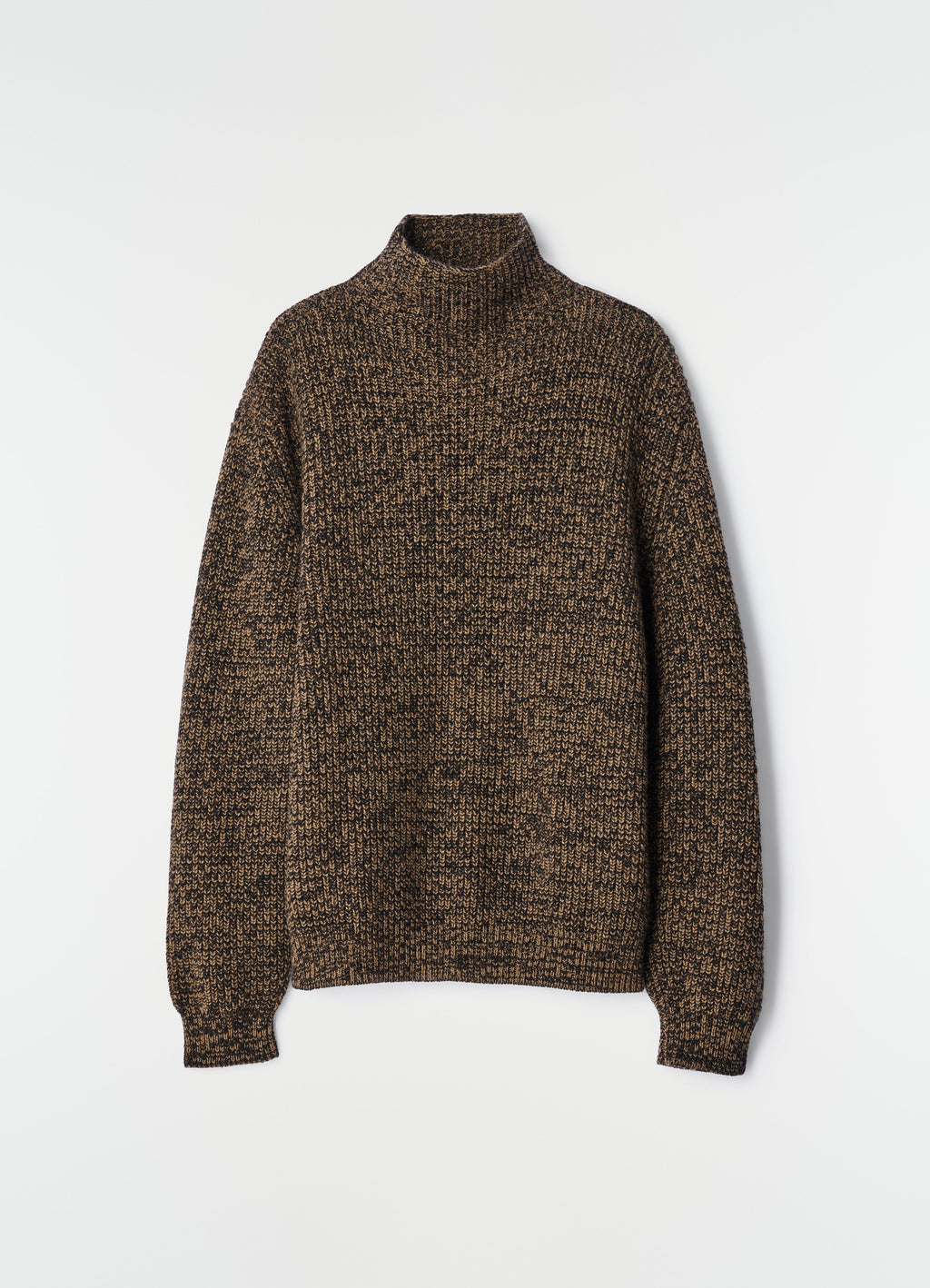 PULL À COL MONTANT EN LAINE DE YAK ET ALPAGA