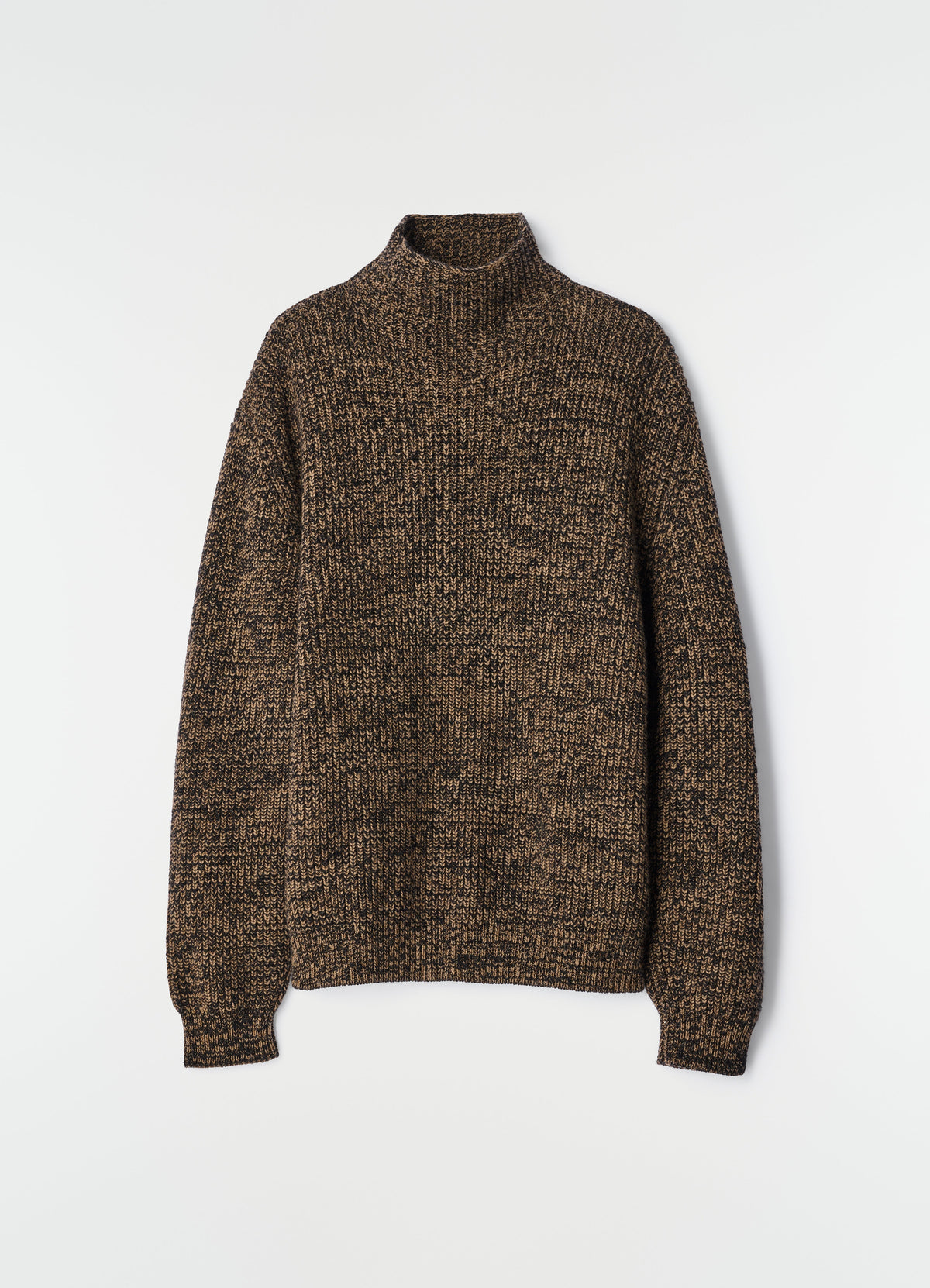 PULL À COL MONTANT EN LAINE DE YAK ET ALPAGA