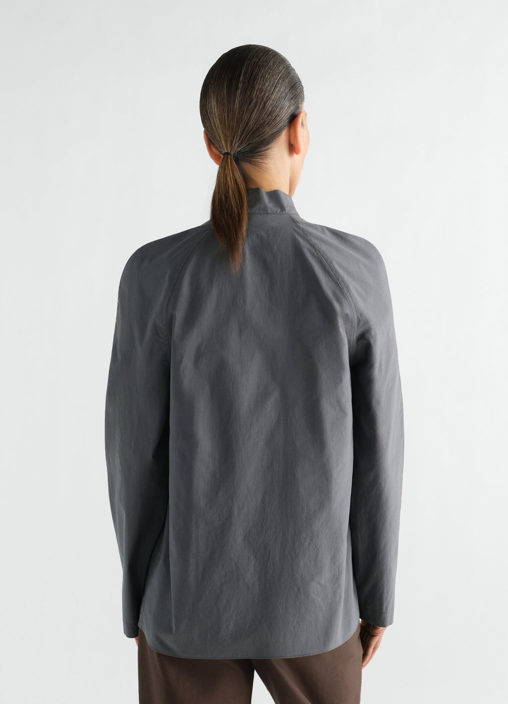 ASCOT BLOUSE IN WASHED COTTON SILK