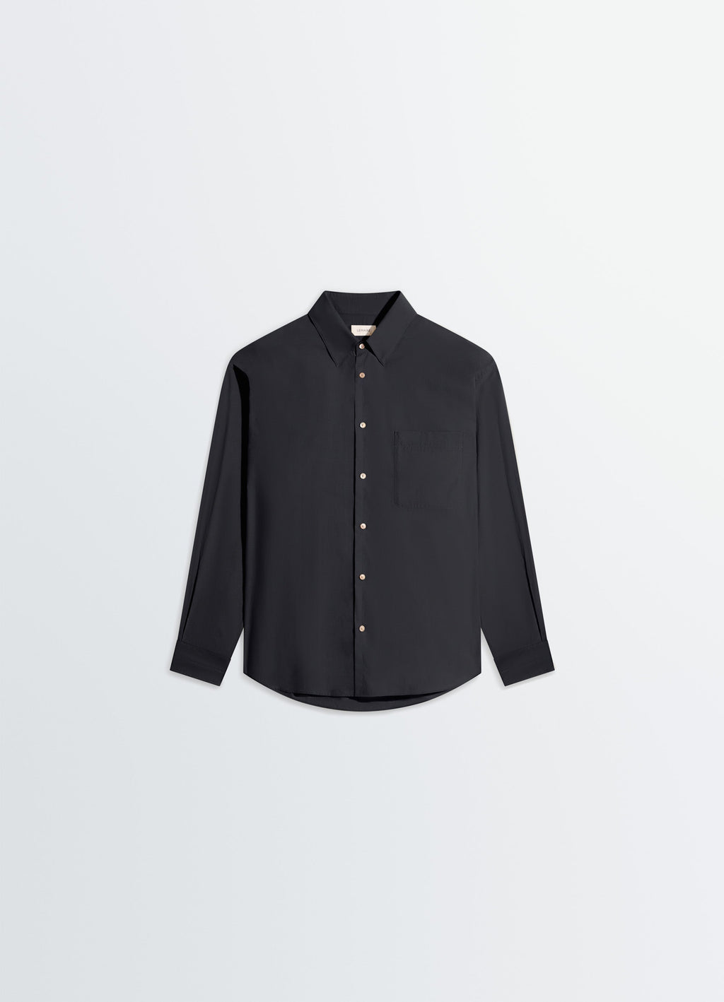 CHEMISE CLASSIQUE EN COTON ET SOIE LAVÉS
