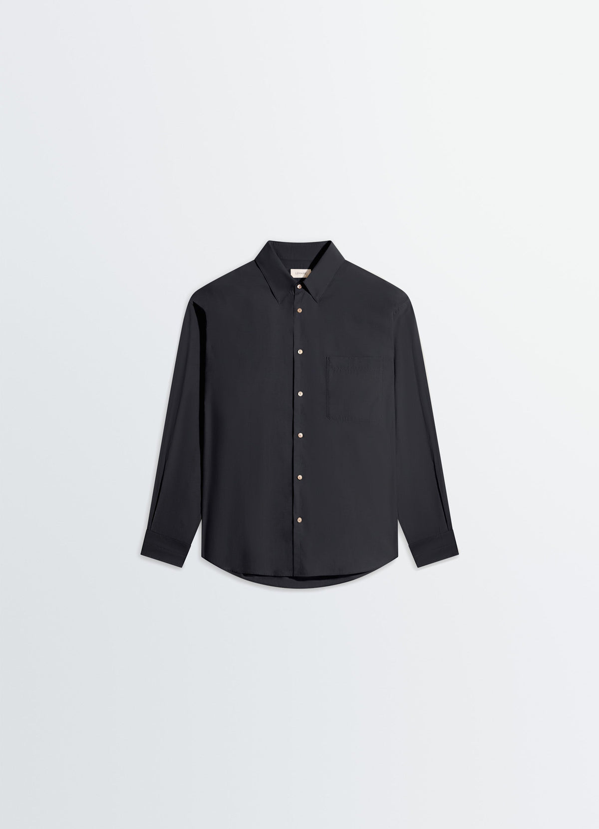 CHEMISE CLASSIQUE EN COTON ET SOIE LAVÉS