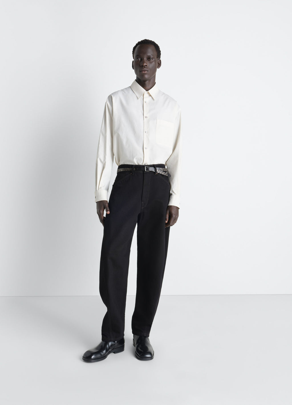 REGULAR SHIRT IN WASHED COTTON SILK