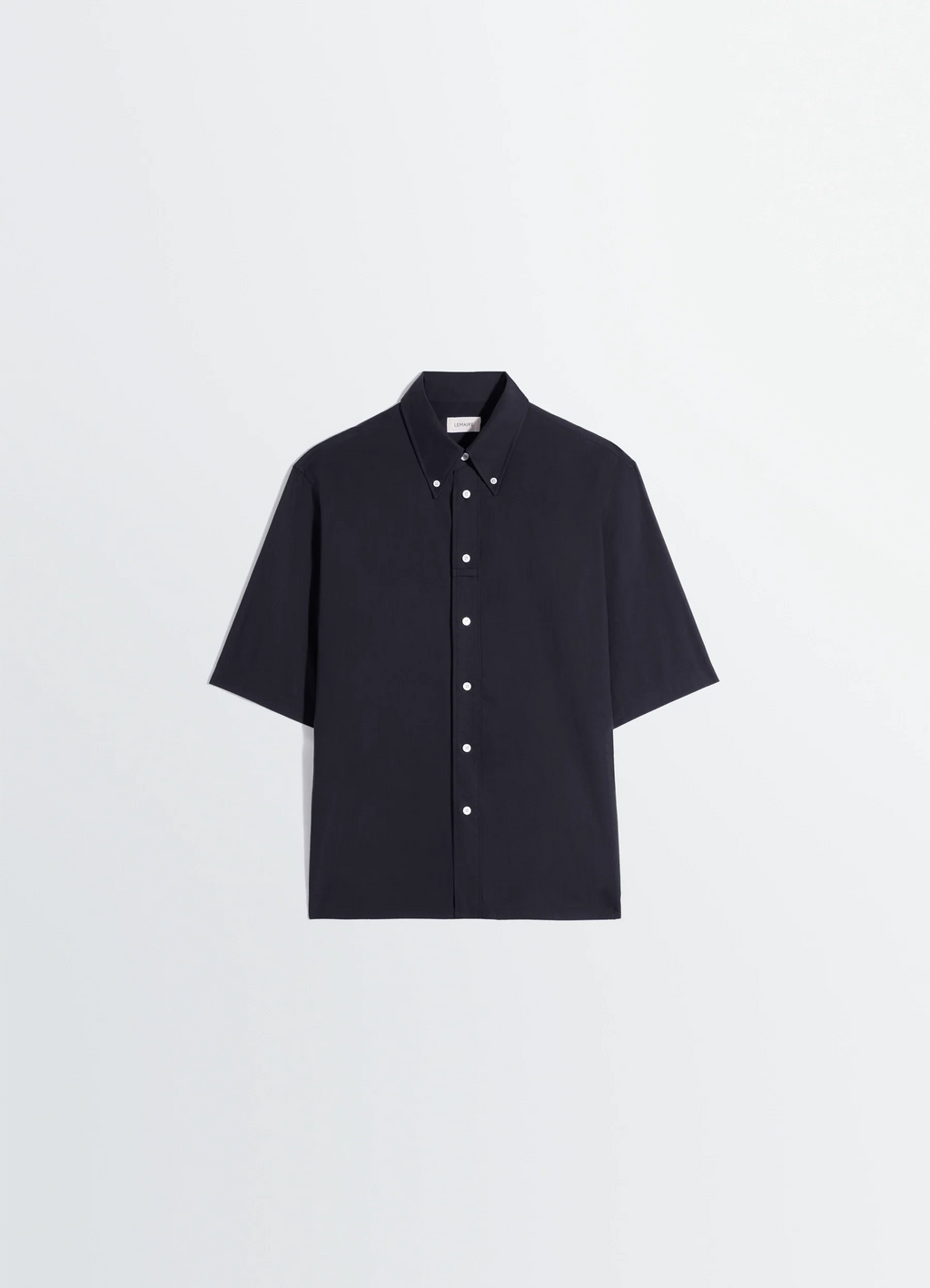 CHEMISE À MANCHES COURTES EN MOUSSELINE DE COTON LAVÉ