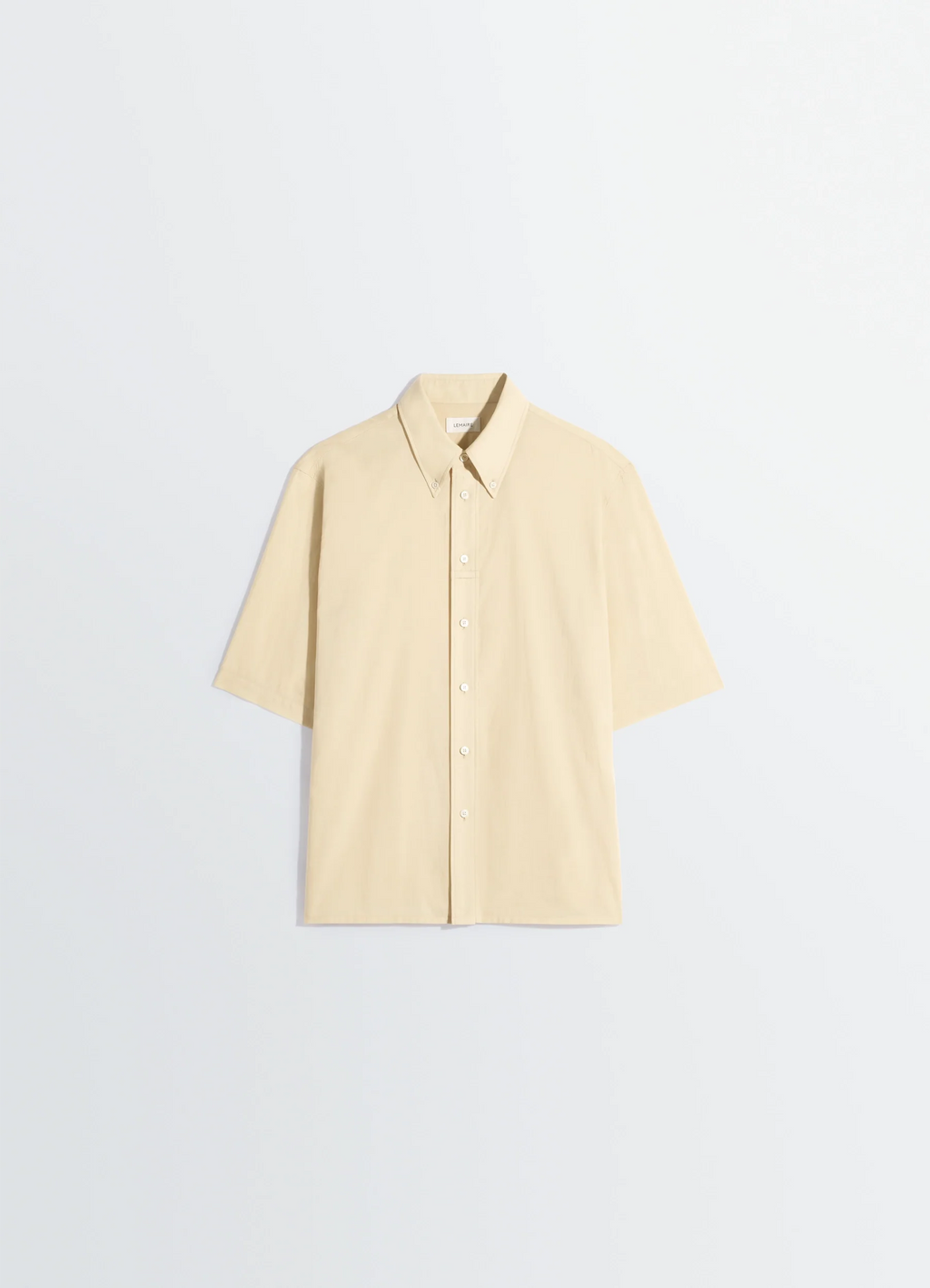 CHEMISE À MANCHES COURTES EN MOUSSELINE DE COTON LAVÉ
