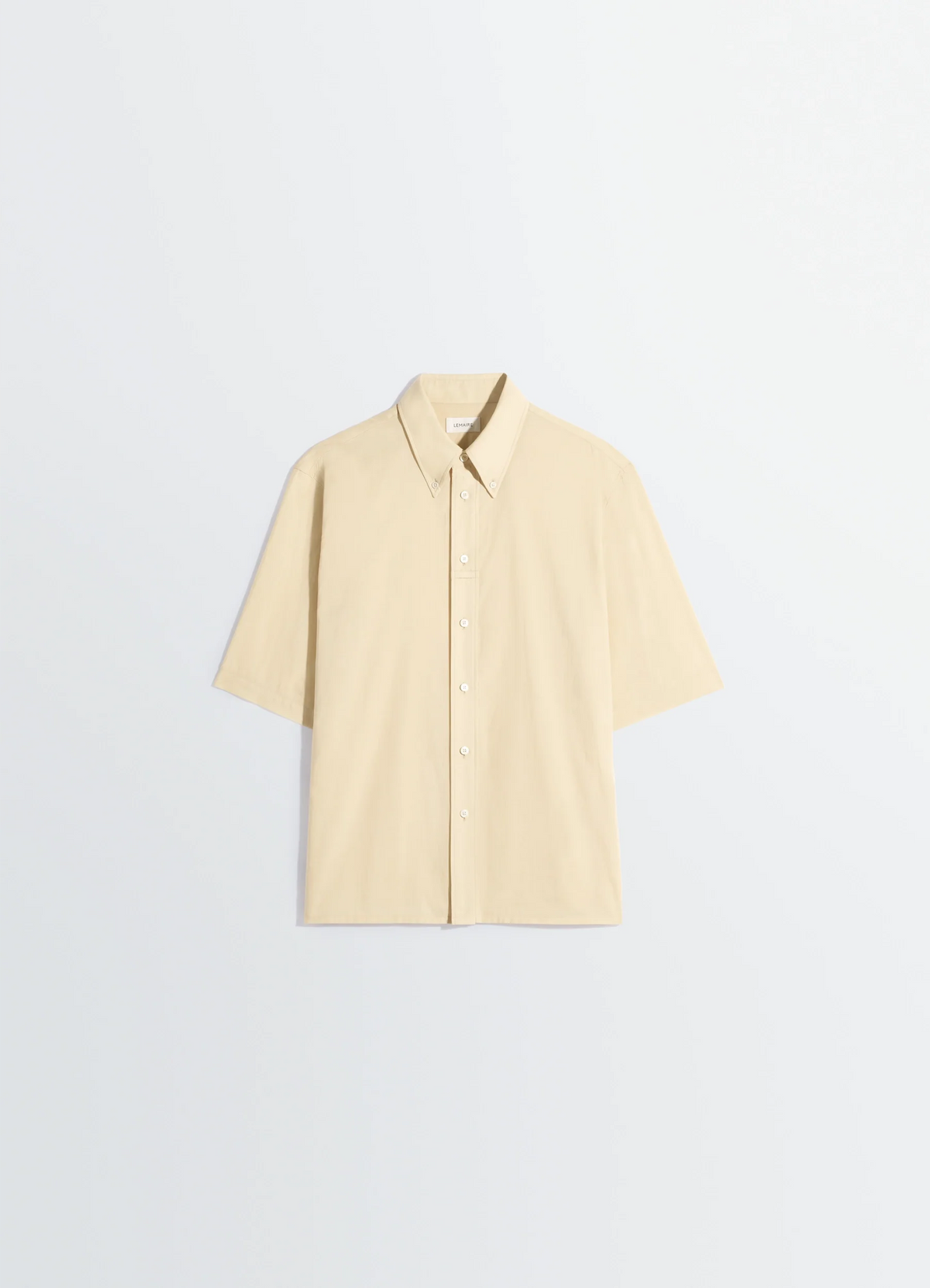 CHEMISE À MANCHES COURTES EN MOUSSELINE DE COTON LAVÉ
