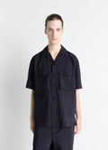 CHEMISE UTILITAIRE À MANCHES COURTES EN COTON TECHNIQUE LAVÉ