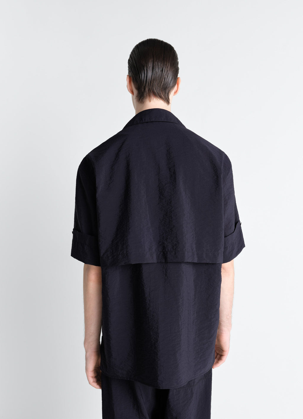 CHEMISE UTILITAIRE À MANCHES COURTES EN COTON TECHNIQUE LAVÉ