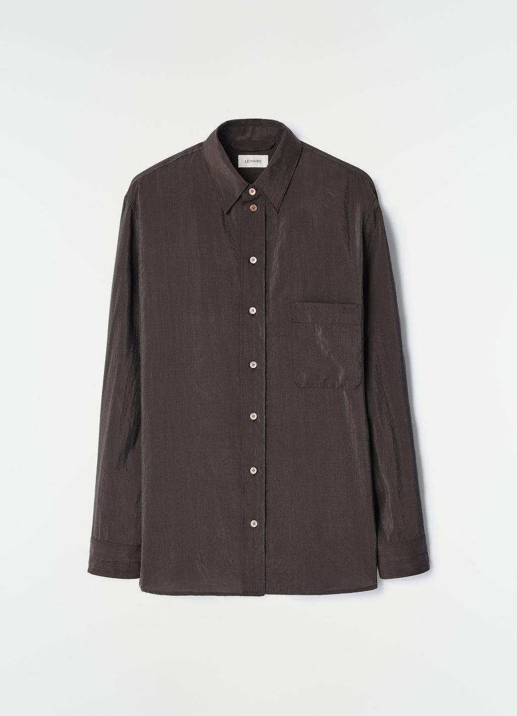 REGULAR SHIRT IN DRY SILK