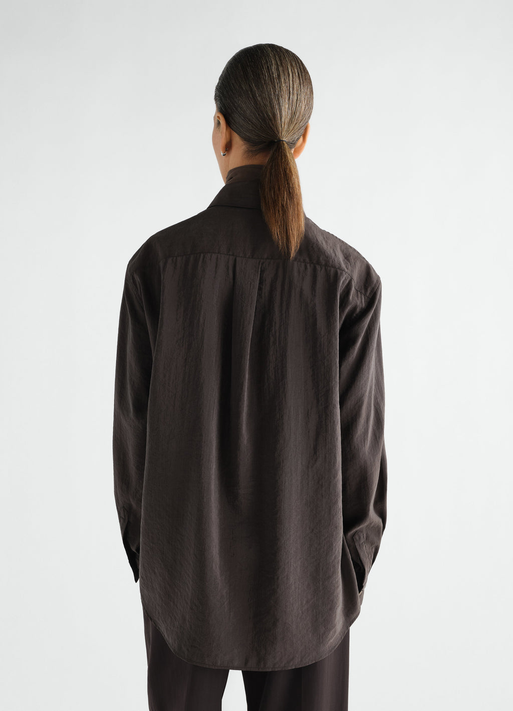REGULAR SHIRT IN DRY SILK