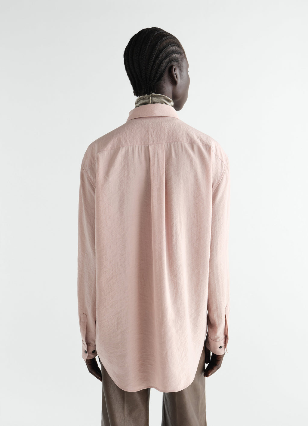 REGULAR SHIRT IN DRY SILK