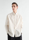 CHEMISE CLASSIQUE EN COTON ET SOIE LAVÉS