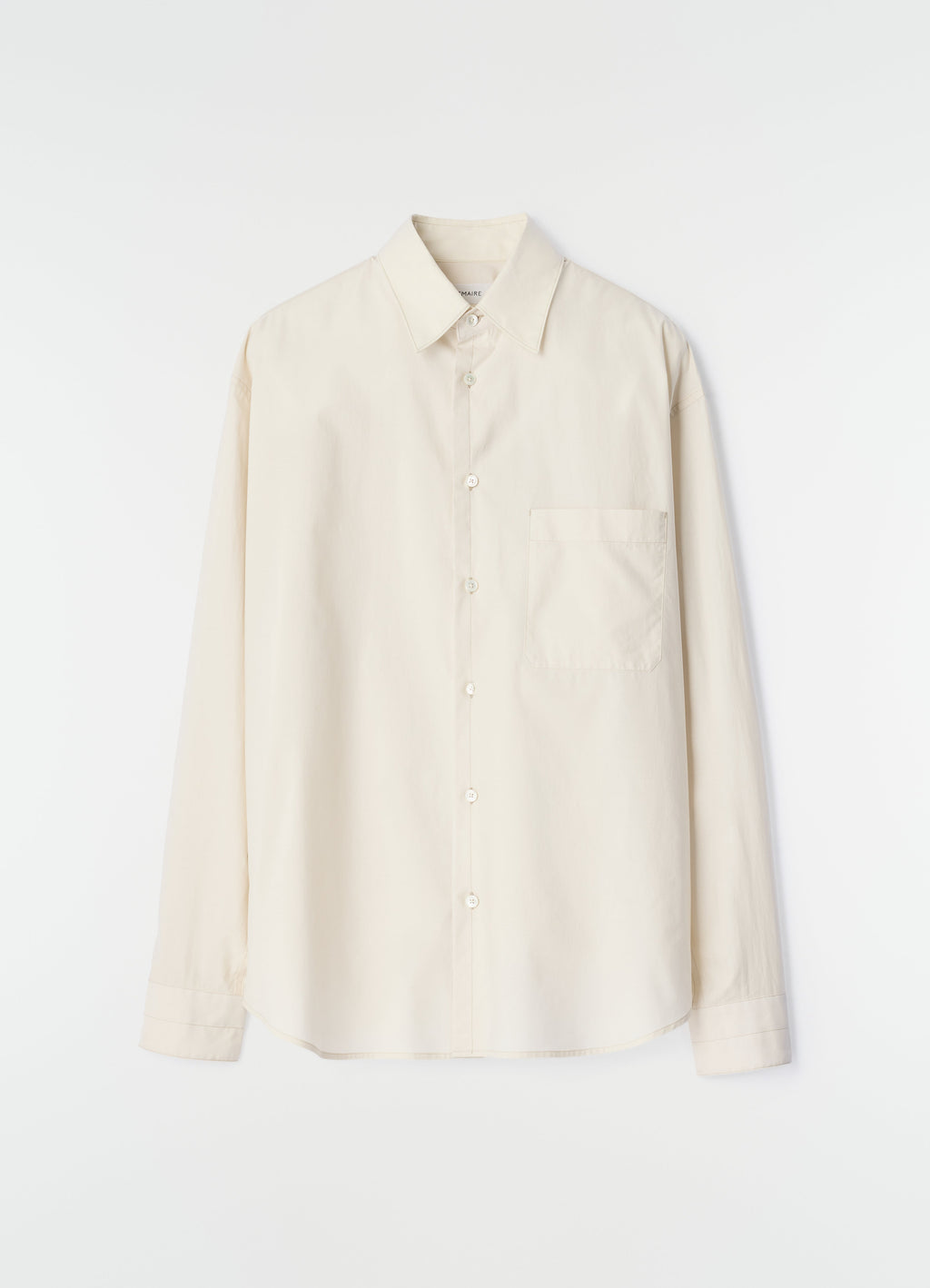 CHEMISE CLASSIQUE EN COTON ET SOIE LAVÉS