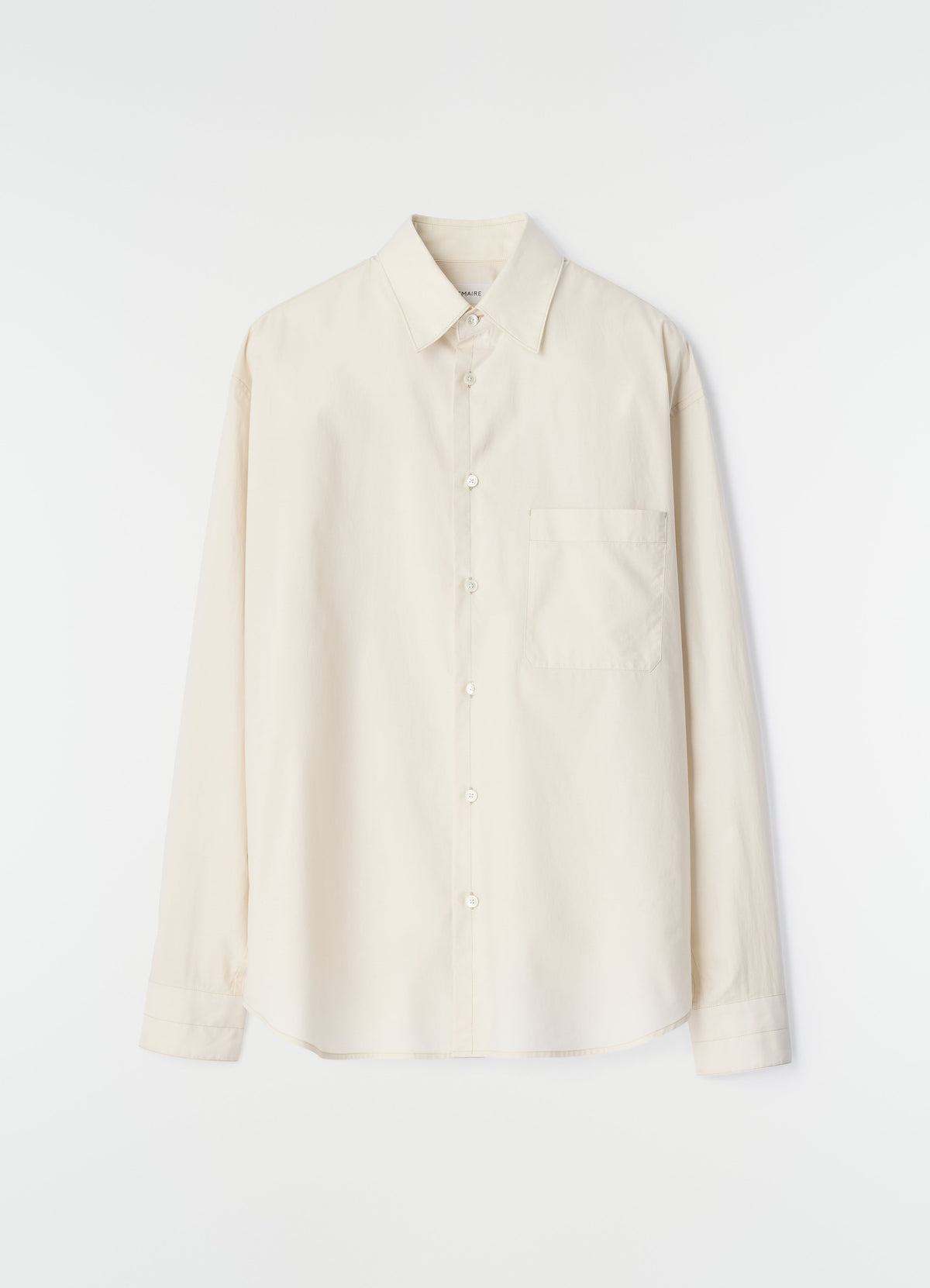 CHEMISE CLASSIQUE EN COTON ET SOIE LAVÉS