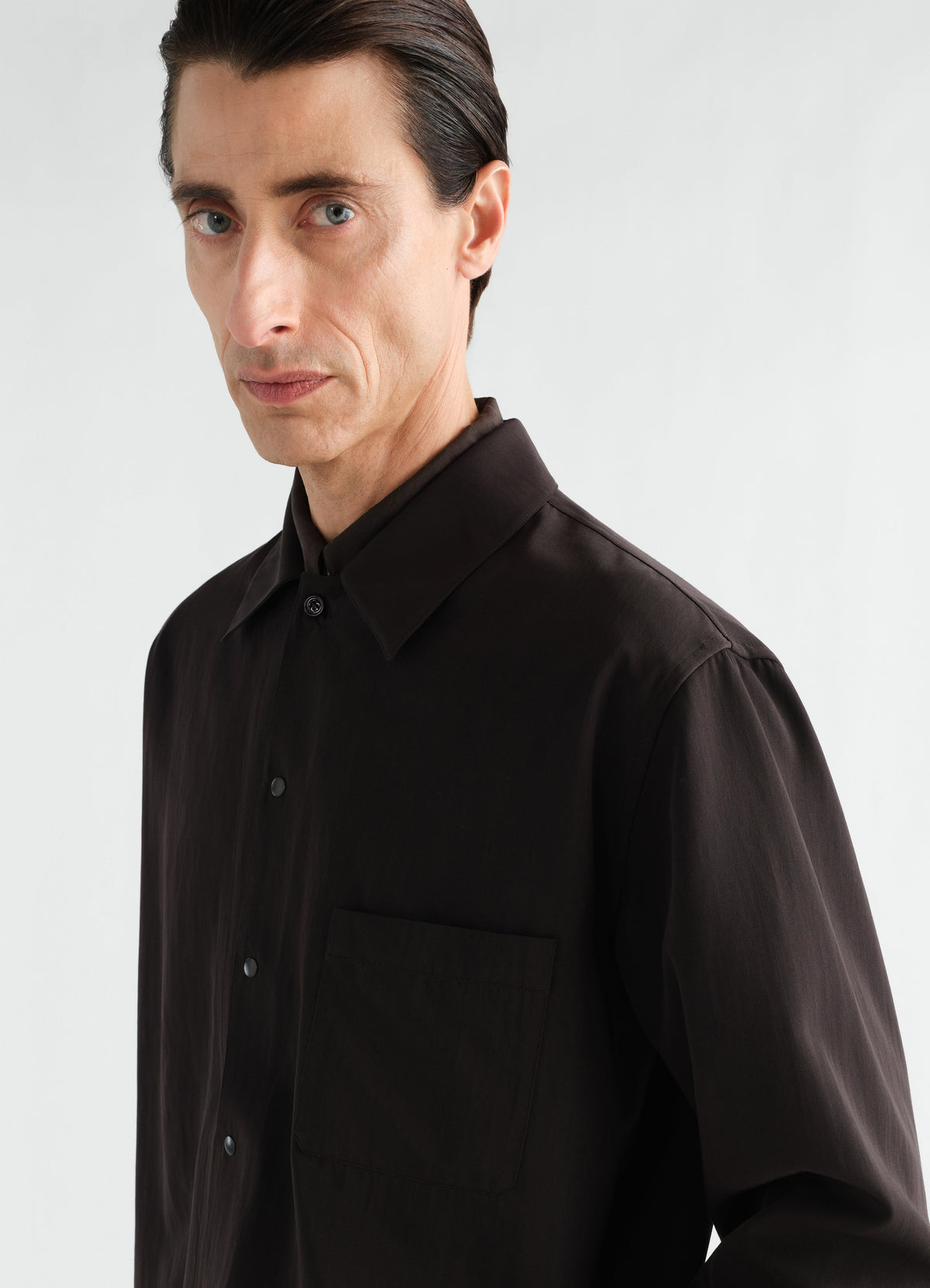 SURCHEMISE LÉGÈRE EN GABARDINE DE LAINE