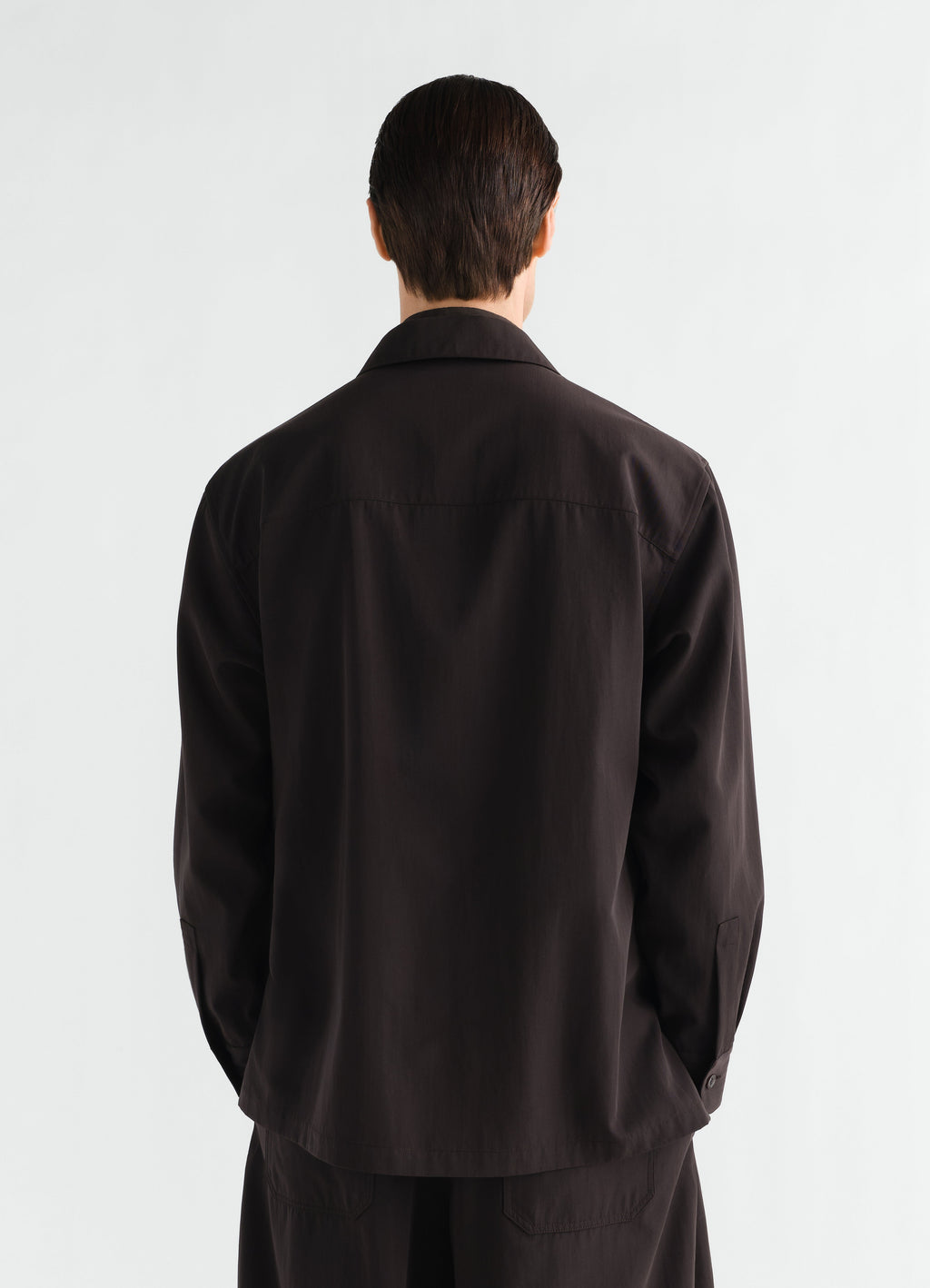 SURCHEMISE LÉGÈRE EN GABARDINE DE LAINE
